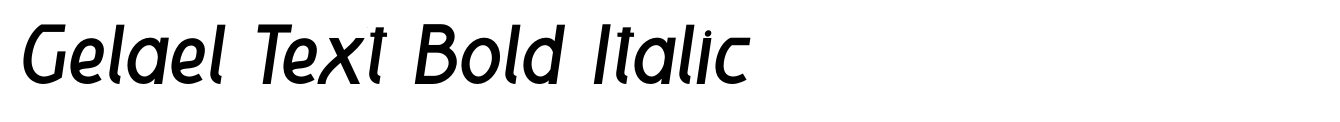 Gelael Text Bold Italic image